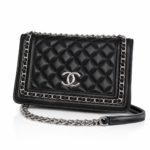 Women’s High-Quality PU Leather Flap Bag – Silver Chain Trim – Imported Boutique Edition - Image 2
