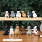 Angry Cats Miniature Figurine Collection - Image 2