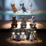 Angry Cats Miniature Figurine Collection