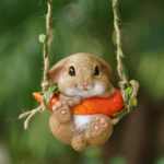 Charming Hanging Bunny Garden Decor (10cm)