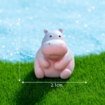 Adorable Mini Hippo Figurine (6-Piece Set) - Image 7