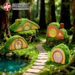 Enchanted Hobbit House Miniature (4-Piece Set)
