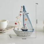 Nautical Sailing Boat Decorative (8-Variant) - Pine Wood - Image 4