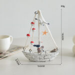 Nautical Sailing Boat Decorative (8-Variant) - Pine Wood - Image 2