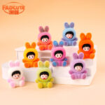 Cozy Bunny Costume Doll Miniature (8-Piece Set)