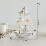Nautical Sailing Boat Decorative (8-Variant) - Pine Wood - Image 5