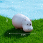 Adorable Mini Hippo Figurine (6-Piece Set) - Image 11