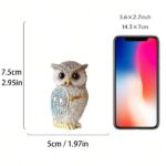 Artisanal Jeweled Owl Figurine (7.5cm) - Image 6