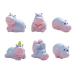 Adorable Mini Hippo Figurine (6-Piece Set) - Image 6