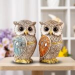 Artisanal Jeweled Owl Figurine (7.5cm)