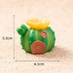 Cute Mini Cactus House Figurine Set (8-Piece) - Image 5