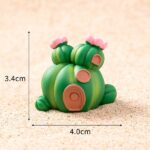 Cute Mini Cactus House Figurine Set (8-Piece) - Image 7