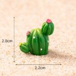 Cute Mini Cactus House Figurine Set (8-Piece) - Image 12