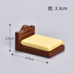 Miniature Bedroom Furniture & Decor Figurine Set (14-Piece) - Image 8