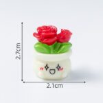 Miniature Cute Face Flower Pot Figurine Set (9-Piece) - Image 14
