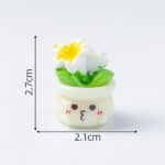 Miniature Cute Face Flower Pot Figurine Set (9-Piece) - Image 13