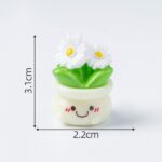Miniature Cute Face Flower Pot Figurine Set (9-Piece) - Image 12
