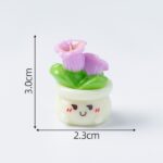 Miniature Cute Face Flower Pot Figurine Set (9-Piece) - Image 6