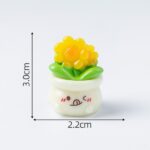 Miniature Cute Face Flower Pot Figurine Set (9-Piece) - Image 7