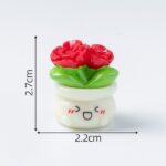 Miniature Cute Face Flower Pot Figurine Set (9-Piece) - Image 8