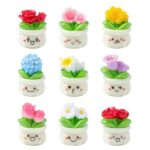 Miniature Cute Face Flower Pot Figurine Set (9-Piece) - Image 5