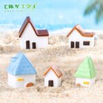 Miniature Village Cottage House Figurine Set (6-Piece) - Image 3