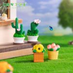 Miniature Colorful Indoor Plants & Flower Baskets (9-Piece Set) - Image 4